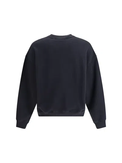 Axel Arigato Soft Cotton Loop Sweatshirt With Iconic Monogram In Blue