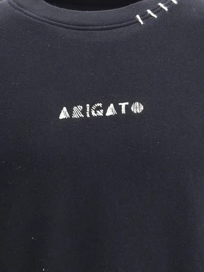 Axel Arigato Soft Cotton Loop Sweatshirt With Iconic Monogram In Blue