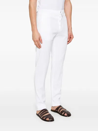 Kiton Tapered Trousers In White