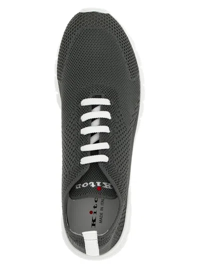 Kiton Technical Sneakers Gray