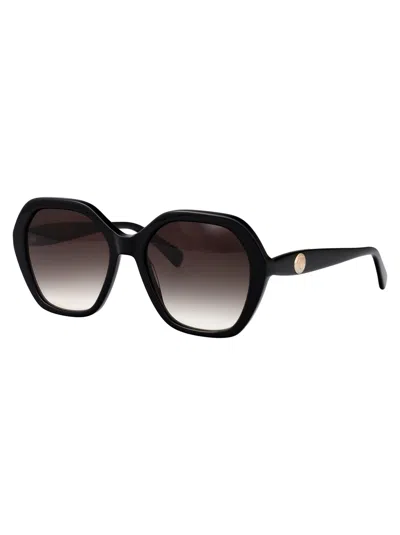 Longchamp Rectangular Sunglasses Lo759 S 1 In Black