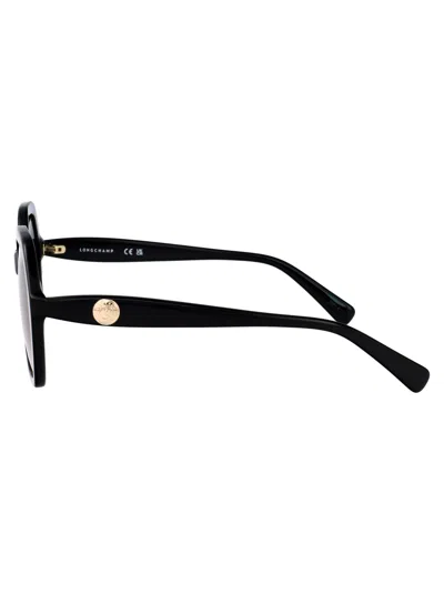 Longchamp Rectangular Sunglasses Lo759 S 1 In Black