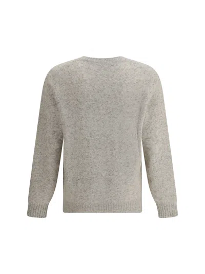 Brunello Cucinelli Grey Melange Cashmere Sweater