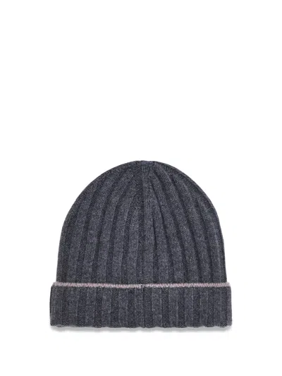 Brunello Cucinelli Beanie Hat In Gray