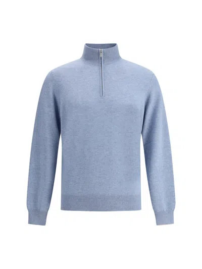 Brunello Cucinelli Cashmere Sweater In Blue