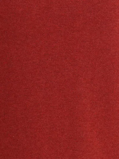 Brunello Cucinelli Cashmere And Silk Crew-neck Sweater In Red