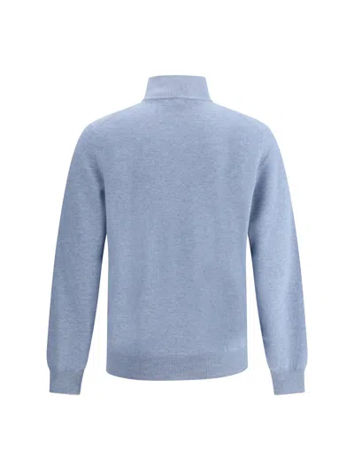 Brunello Cucinelli Cashmere Sweater In Blue