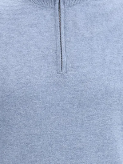 Brunello Cucinelli Cashmere Sweater In Blue