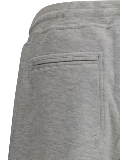 Brunello Cucinelli Stylish Cotton Jogger Trousers In Gray