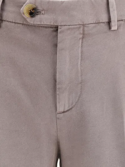 Brunello Cucinelli Dyed Pants In Gray