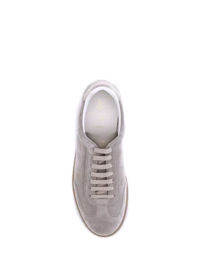 Brunello Cucinelli Suede Sneakers For Sophisticated Comfort In Nude