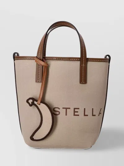 Stella Mccartney Canvas Bucket Bag Rope Handles