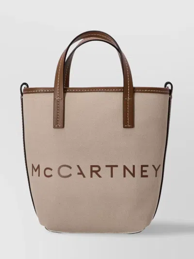 Stella Mccartney Canvas Bucket Bag Rope Handles