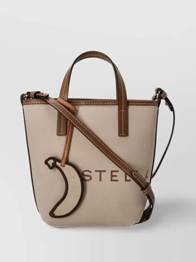 Stella Mccartney Canvas Bucket Bag Rope Handles