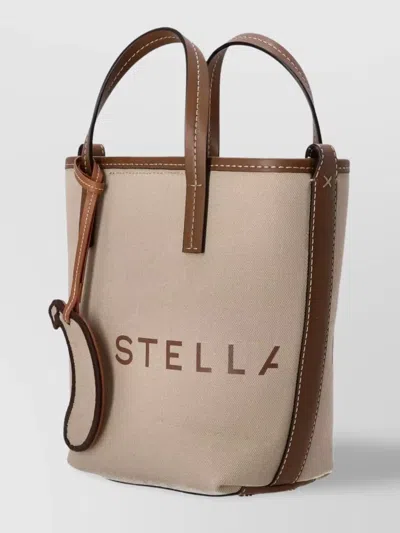 Stella Mccartney Canvas Bucket Bag Rope Handles