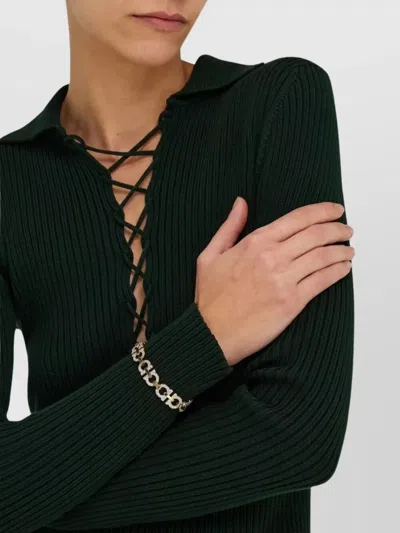 Ferragamo Crystal Embellished Gancini Bracelet In Gold