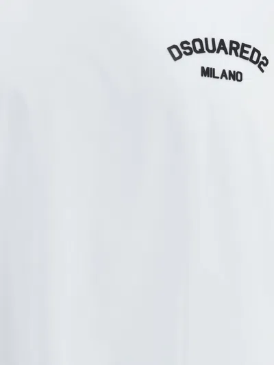Dsquared2 White Cotton Short Sleeve T-shirts