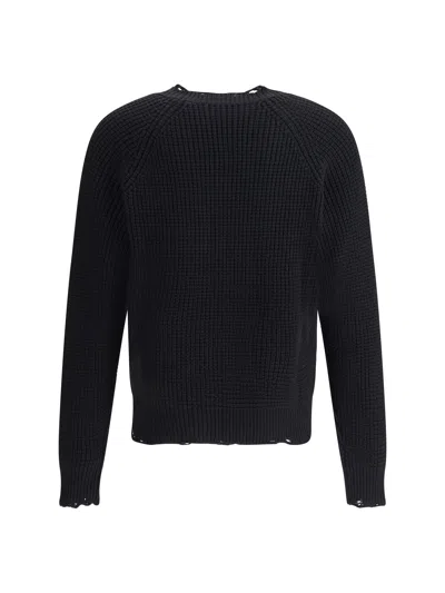 Dsquared2 Man Sweater Midnight Blue Size Xl Wool In Black