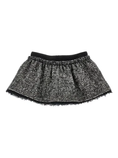Monnalisa Tweed-minirock In Black