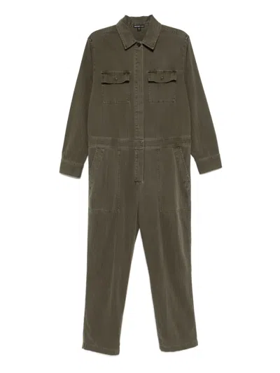 弹性人字斜纹针织连体长裤