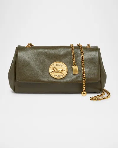 Chloé Heritage Medium Crossbody Bag In Grained Leather