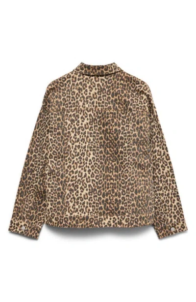 Vero Moda Tessa Oversize Trucker Jacket In Brown