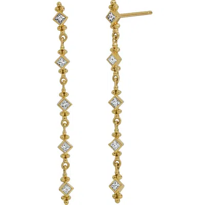 Bony Levy Mykonos Diamond Linear Drop Earrings In Gold