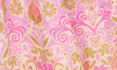 Flying Tomato Under The Sun Woven Midi Dress In Pink In Pink