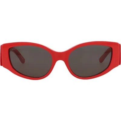 Balenciaga Cat Eye-frame Recycled Acetate Sunglasses In Red