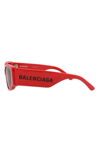 Balenciaga Cat Eye-frame Recycled Acetate Sunglasses In Red