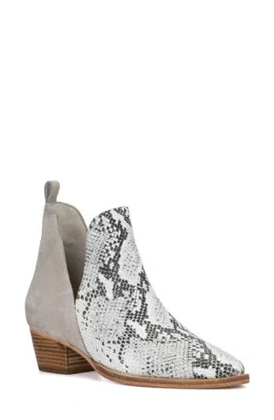 Vintage Foundry Kara Block Heel Bootie In Gray