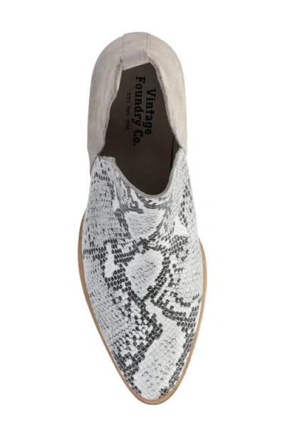 Vintage Foundry Kara Block Heel Bootie In Gray