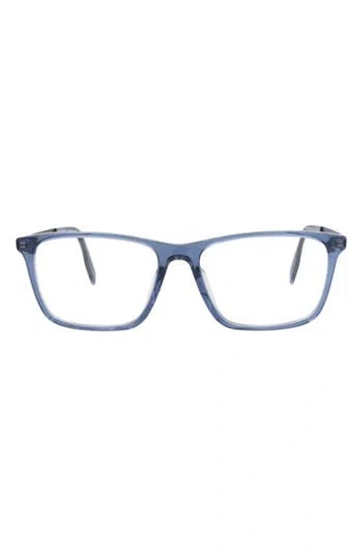 Maui Jim Core Optical 56mm Rectangular Reading Glasses In Blue