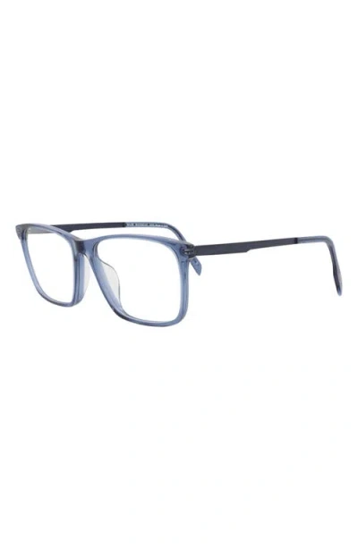Maui Jim Core Optical 56mm Rectangular Reading Glasses In Blue