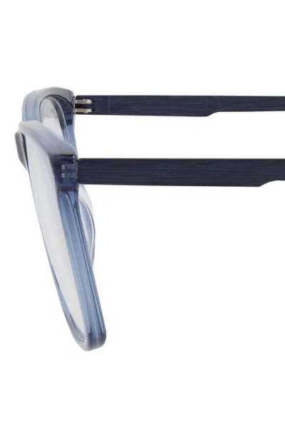 Maui Jim Core Optical 56mm Rectangular Reading Glasses In Blue