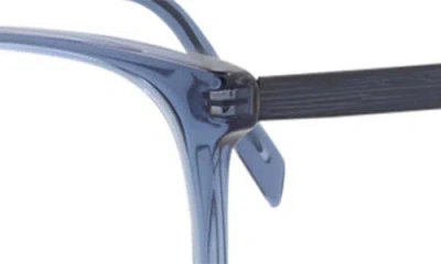 Maui Jim Core Optical 56mm Rectangular Reading Glasses In Blue