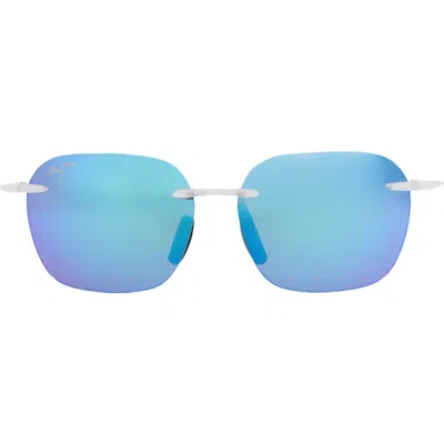 Maui Jim Core 50mm Polarized Square Sunglasses In Metallic