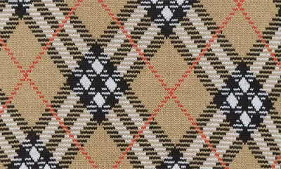 Burberry Check-pattern Wool Sweater In Brown