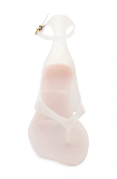 Chloé Chloe Women Pastel Pink Tpu Chloe Jelly Thong Sandals