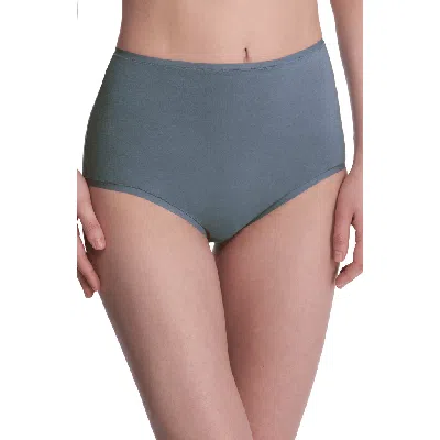 Natori Women's Bliss Bare Cotton High-waist Brief Underwear 778346 In Gray