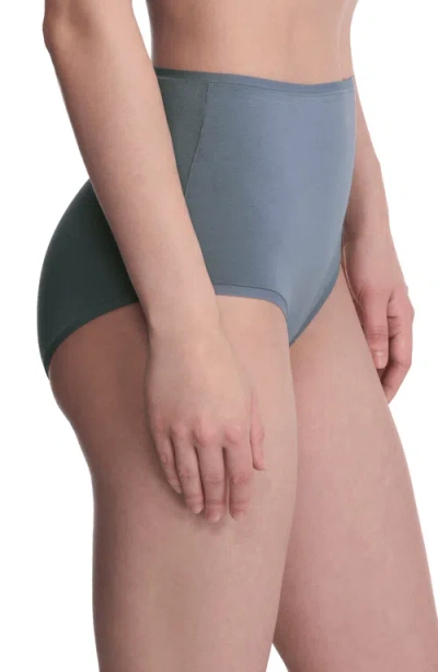Natori Women's Bliss Bare Cotton High-waist Brief Underwear 778346 In Gray