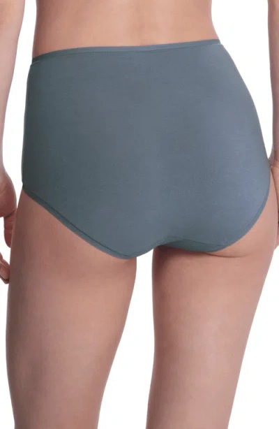 Natori Women's Bliss Bare Cotton High-waist Brief Underwear 778346 In Gray