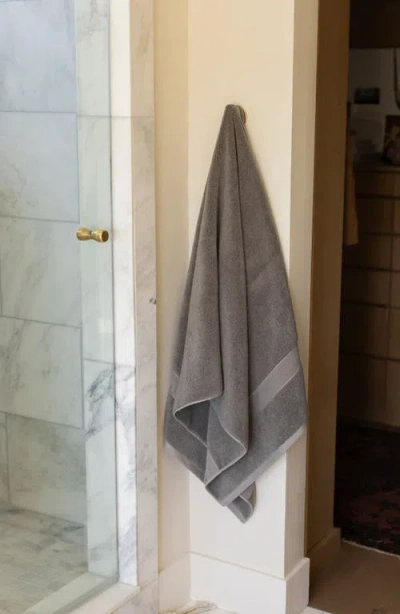 Cozy Earth Luxe Set Of 2 Bath Sheets In Gray