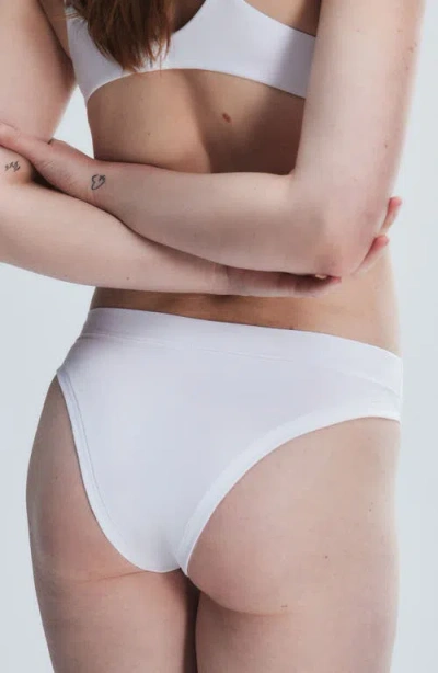 Savage X Fenty Essentials Cotton Blend Cheeky Briefs In White