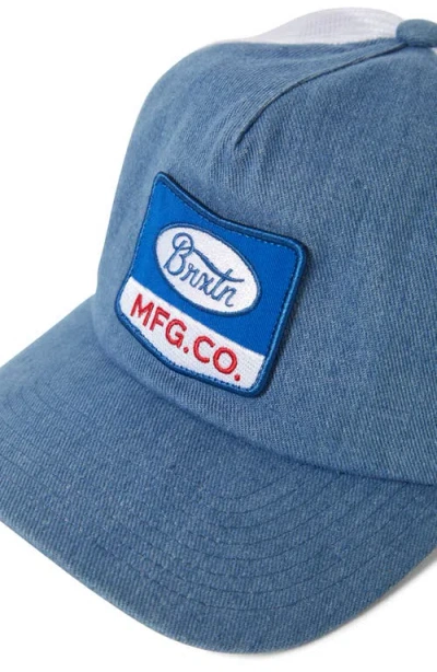 Brixton Phillips Netplus Trucker Hat In Blue