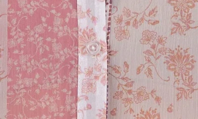 Kut From The Kloth Jasmine Chiffon Button-up Shirt In Pink