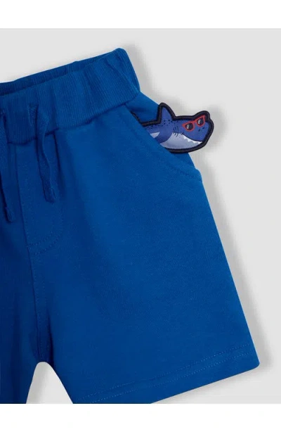 Jojo Maman Bébé Jojo Maman Bebe Shark Appliqué Cotton T-shirt & Shorts Set