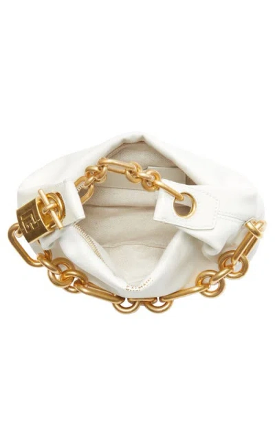 Balmain Sync Chain Mini Top-handle Bag In Calfskin Leather