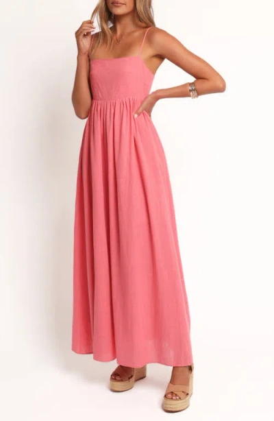 Petal And Pup Petal & Pup Odessa Cotton Maxi Sundress In Pink