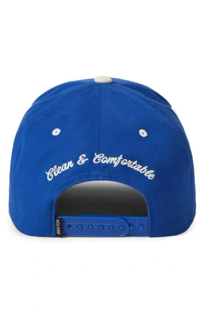 Brixton Motel Netplus Snapback Baseball Cap In Blue